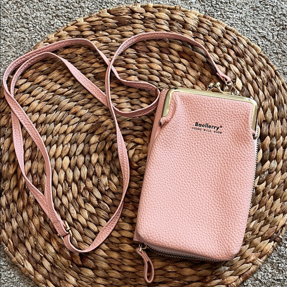 Baellery Pink Crossbody Bag Purse Small bag wallet card holder